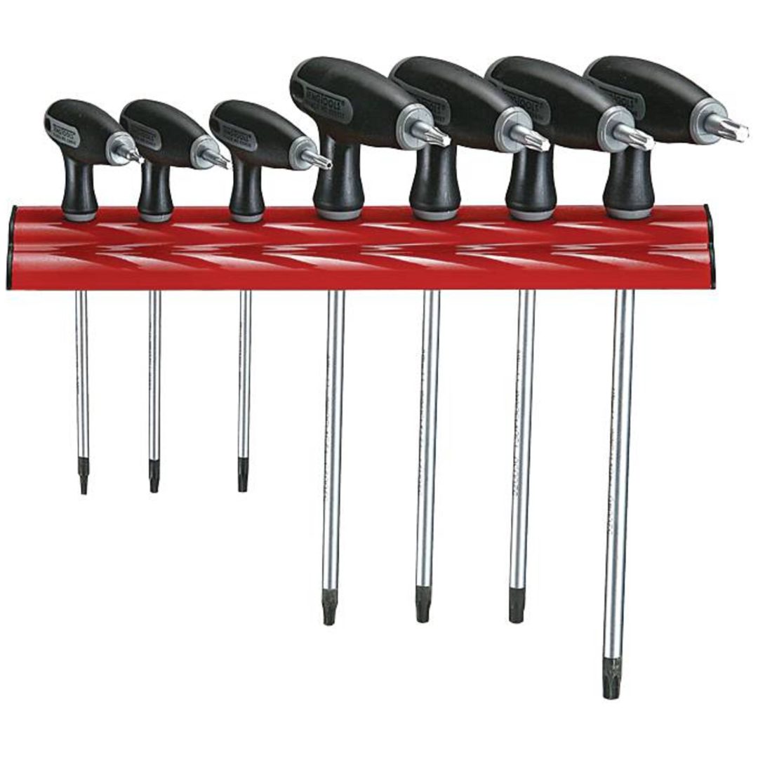 TX/TPX-nøgler med vægstativ WRTX07 Teng Tools TX-NØGLESÆT 7 DELE WRTX07