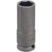 Tyndvægget krafttop med 3/8" firkantfæste T1 L MOMENTO