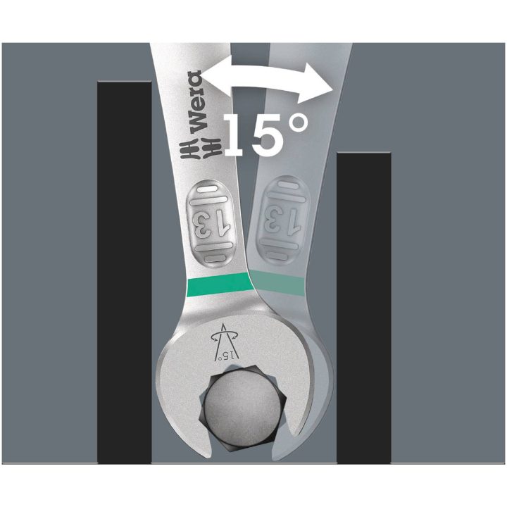 U-ringgaffelnøgle Joker 6003 Wera U-RINGNØGLE JOKER 6003 16MM – billede 3