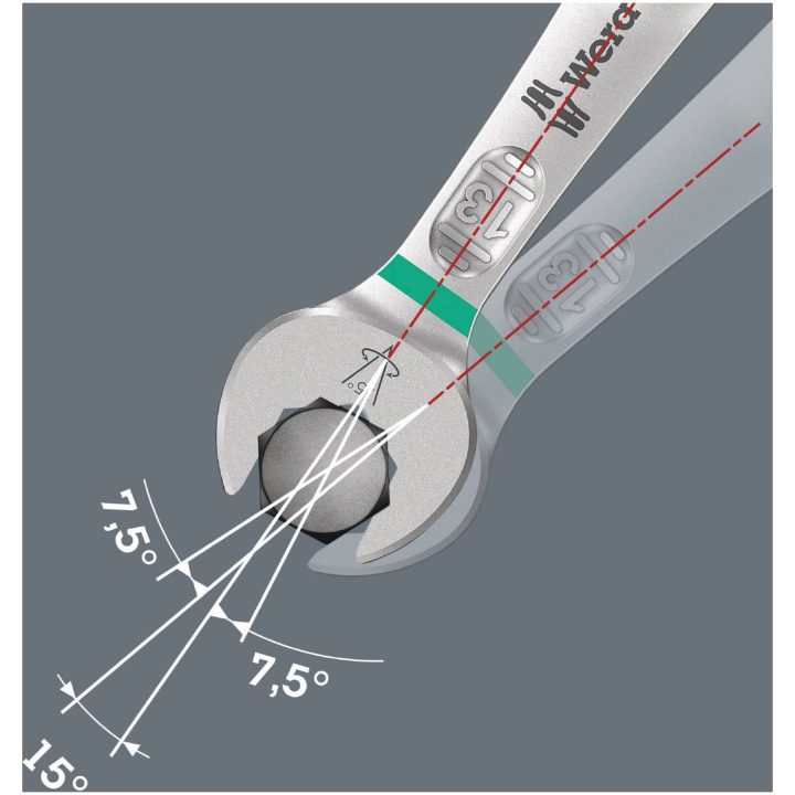 U-ringgaffelnøgle Joker 6003 Wera U-RINGNØGLE JOKER 6003 16MM – billede 2