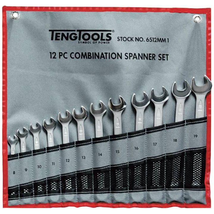 U-ringgaffelnøglesæt 6510MM / 6512MM1 Teng Tools U-RINGNØGLESÆT MM 6512MM1 – billede 2