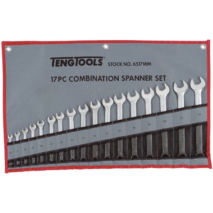 U-ringgaffelnøglesæt 6517MM Teng Tools U-RINGNØGLESÆT MM 6517MM – billede 2