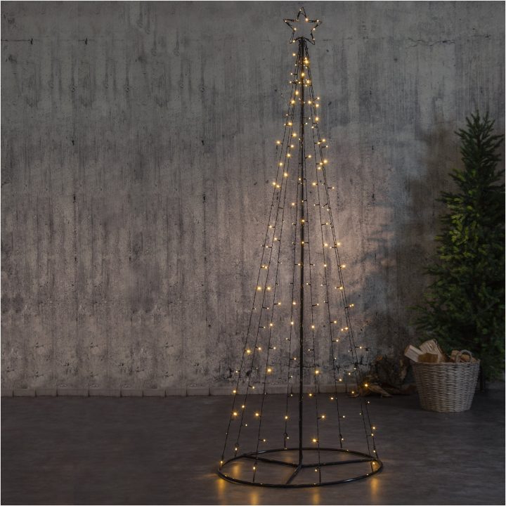 Udendørsdekoration Light Tree Sort Star Trading – billede 8