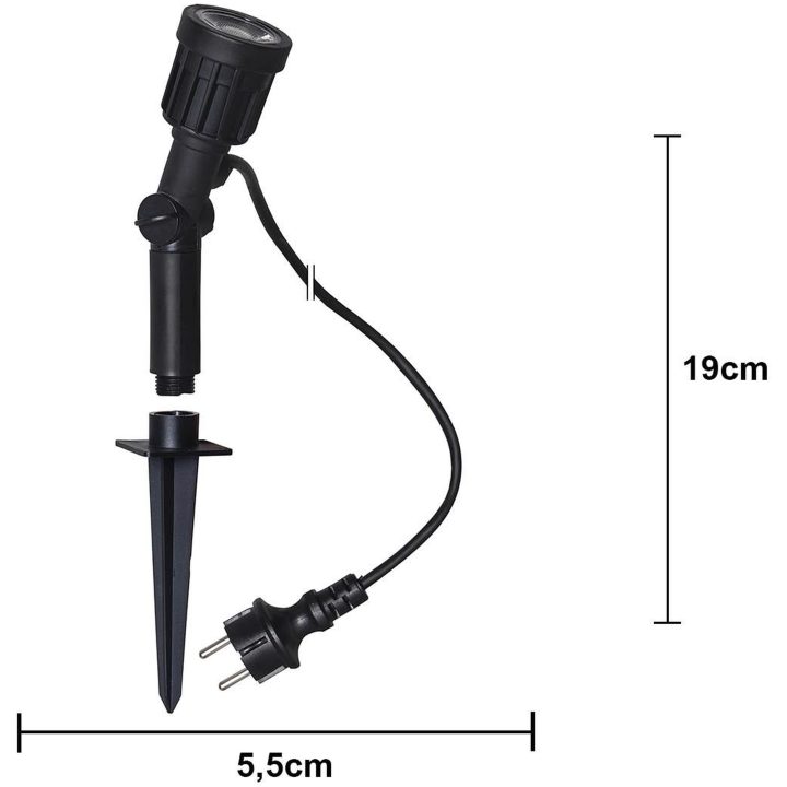 Udendørsdekoration Outdoor LED Spotlight Sort Star Trading – billede 9