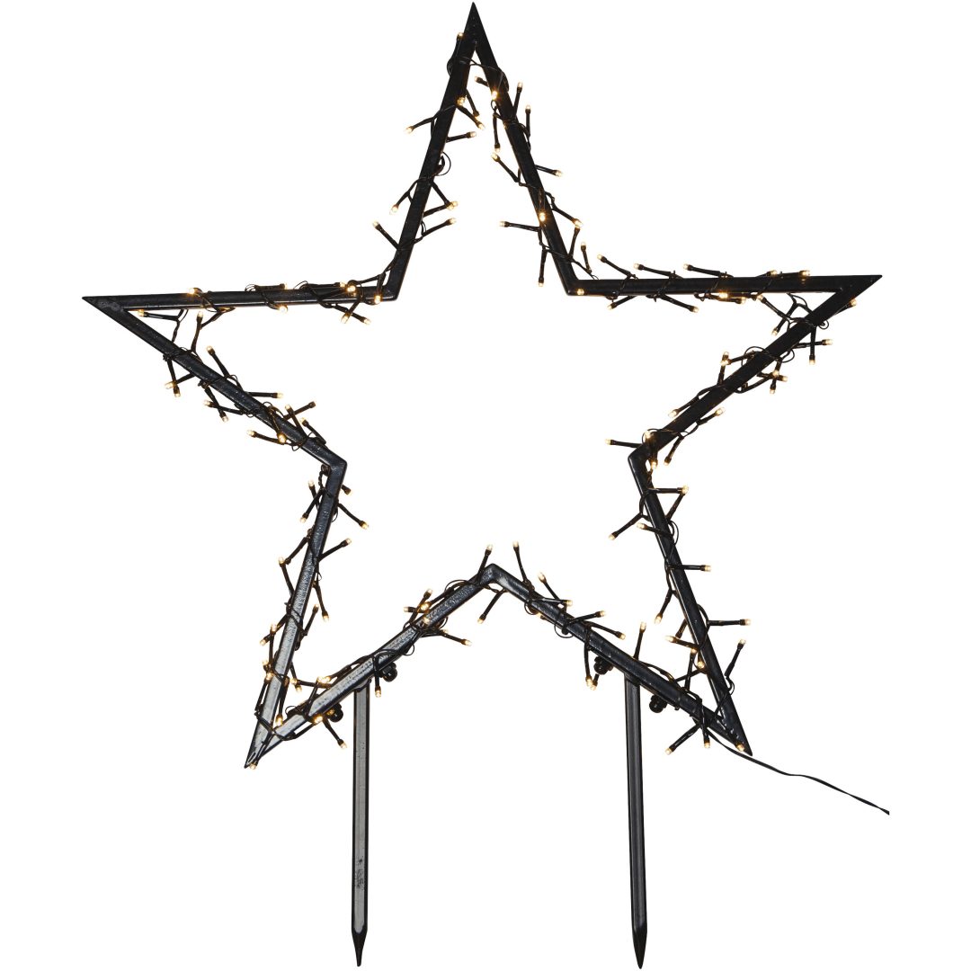 Udendørsdekoration Spiky Sort Star Trading 73 cm – billede 6