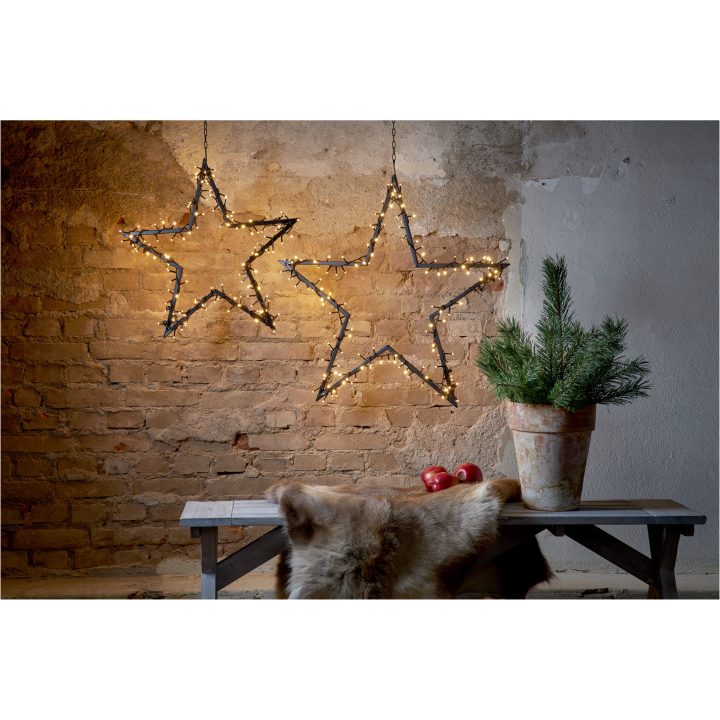 Udendørsdekoration Spiky Sort Star Trading 73 cm – billede 2
