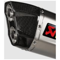 Udstødningsendestykke Sort AKRAPOVIC