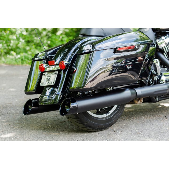 Udstødningssystem 4-1/2 Mk45 Cutlass Performance Krom/Sort S&S Cycle Lyddæmper – billede 5