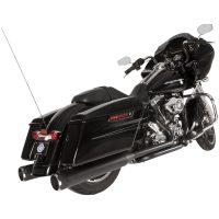 Udstødningssystem El Dorado Dual Sort Rustfrit Stål S&S Cycle