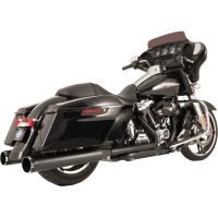 Udstødningssystem El Dorado Dual Sort Rustfrit Stål S&S Cycle