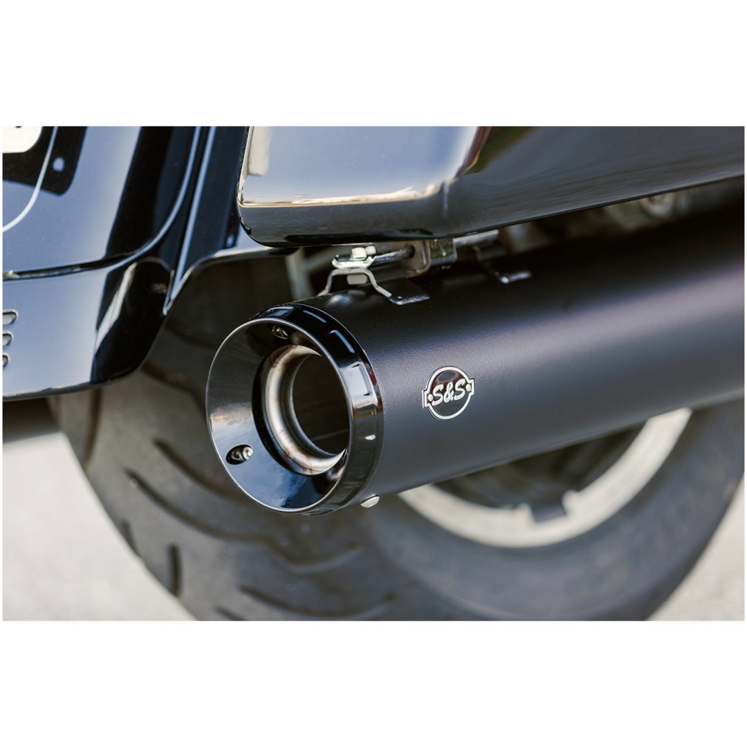 Udstødningssystem Gnx Slip-on Krom/Sølv/Sort S&S Cycle Lyddæmper – billede 5