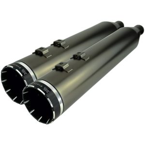 Udstødningssystem Hp-plus 4.5" Slip-on Satin/smoked Krom KHROME WERKS