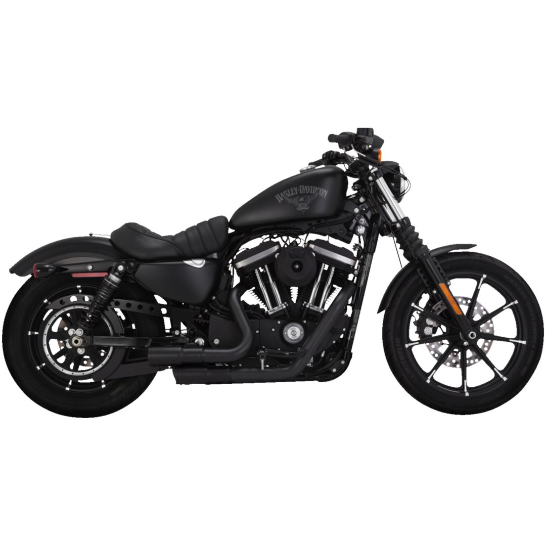 Udstødningssystem Mini-Grenades Sort Mat VANCE & HINES Lyddæmper – billede 2