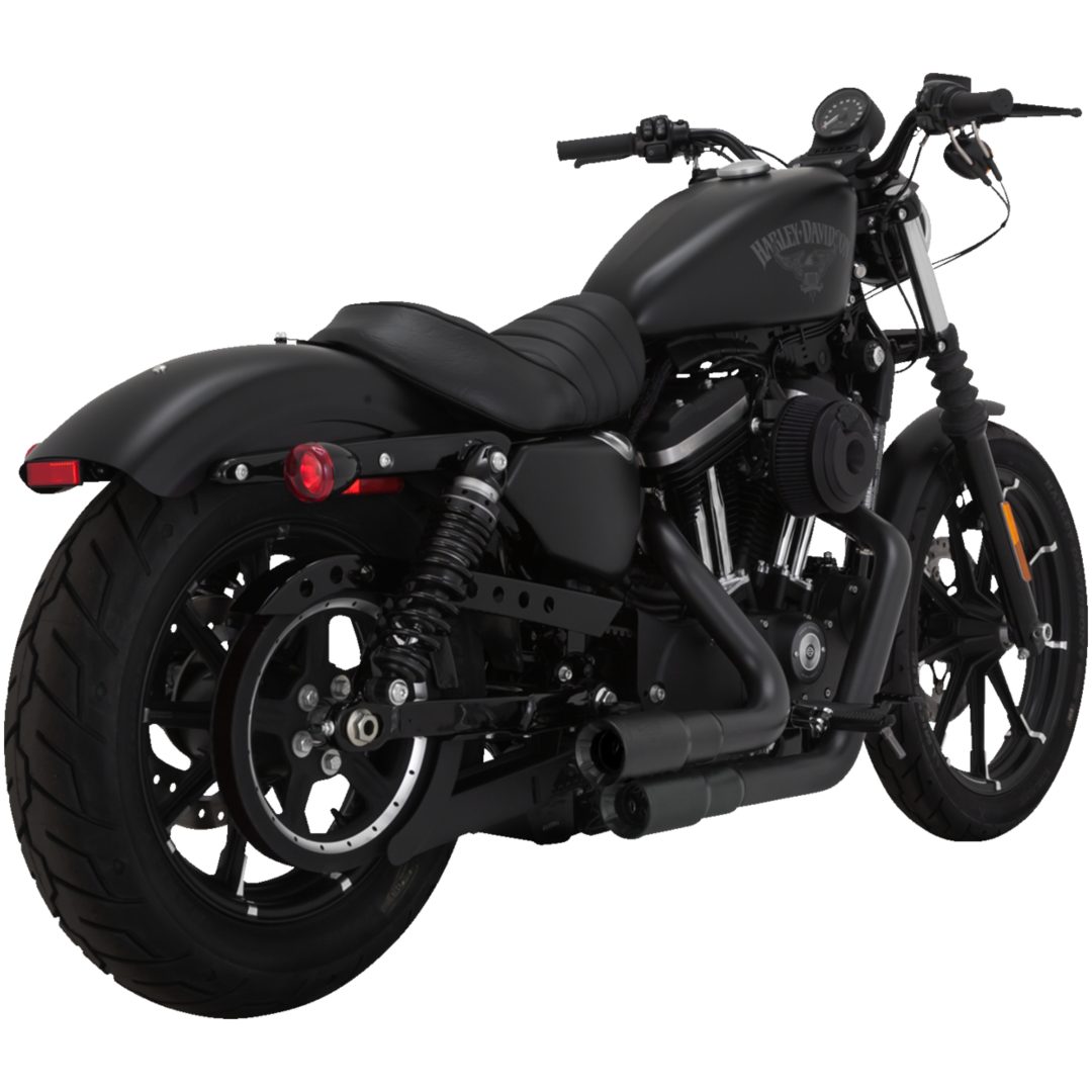 Udstødningssystem Mini-Grenades Sort Mat VANCE & HINES Lyddæmper