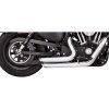 Udstødningssystem Shortshots Staggered Sort/Mat Mildstål VANCE & HINES Lyddæmper – miniature 3