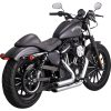 Udstødningssystem Shortshots Staggered Sort/Mat Mildstål VANCE & HINES Lyddæmper – miniature 1