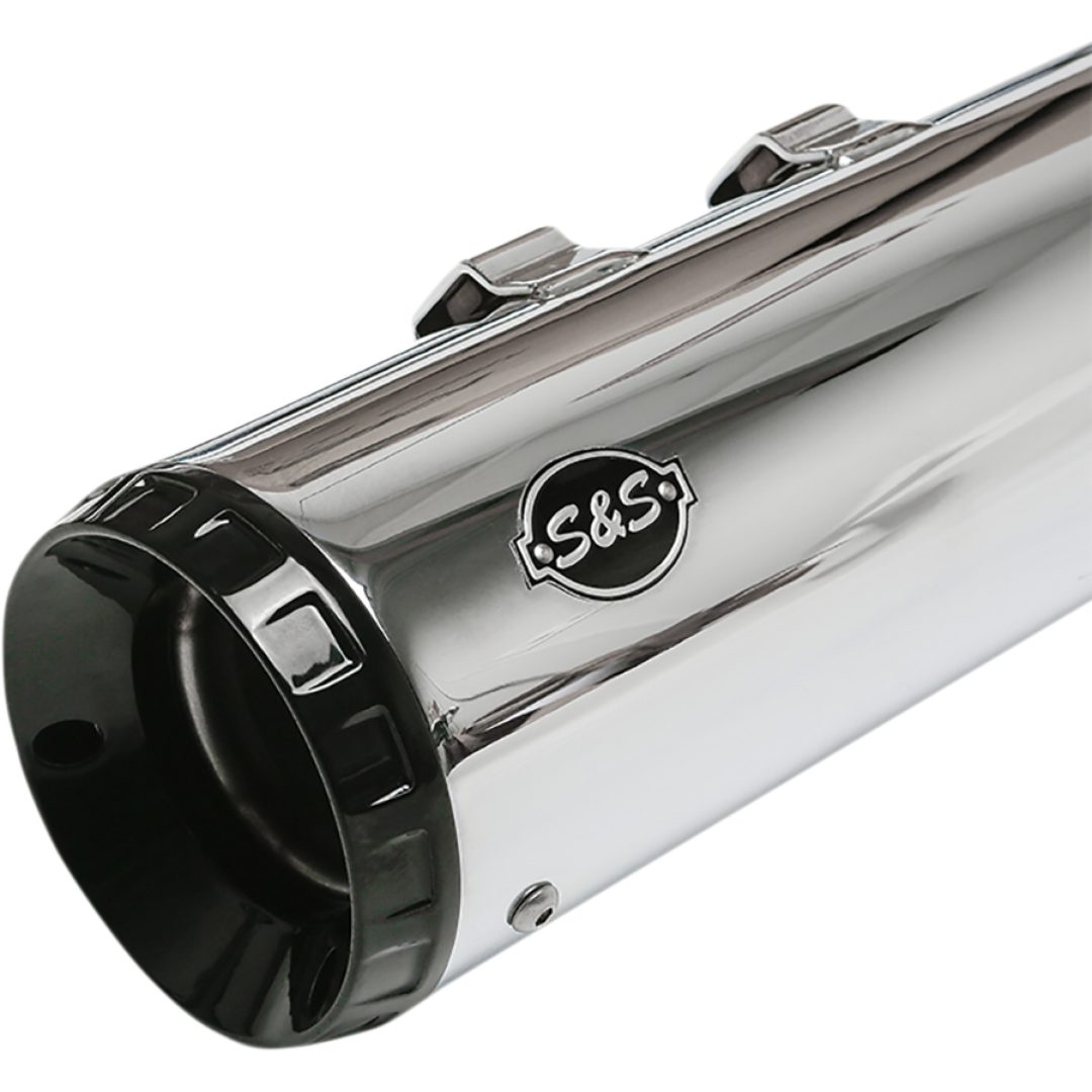Udstødningssystem Slip-on Gnx Sort/Krom S&S Cycle Lyddæmper – billede 2