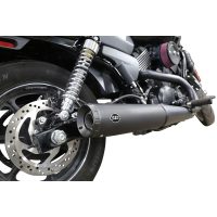 Udstødningssystem Slip-on Grand National Sort/Keramisk Aluminium/Rustfrit Stål S&S Cycle