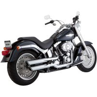 Udstødningssystem Slip-on Twin Slash 3" Krom VANCE & HINES