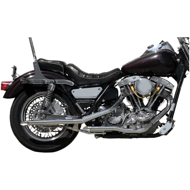 Udstødningssystem Staggered Dual Drag Pipes Krom PAUGHCO Lyddæmper – billede 3