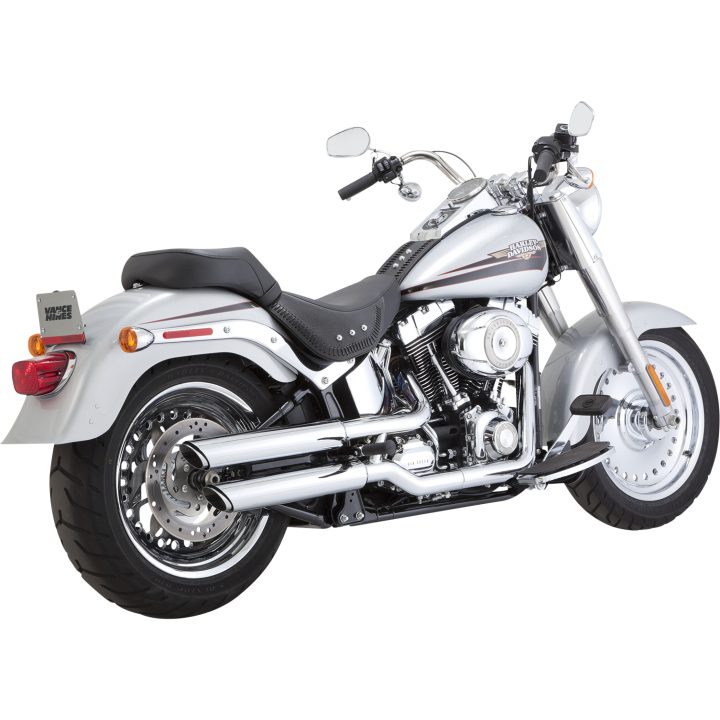 Udstødningssystem Twin Slash Slip-on Krom VANCE & HINES Lyddæmper – billede 3