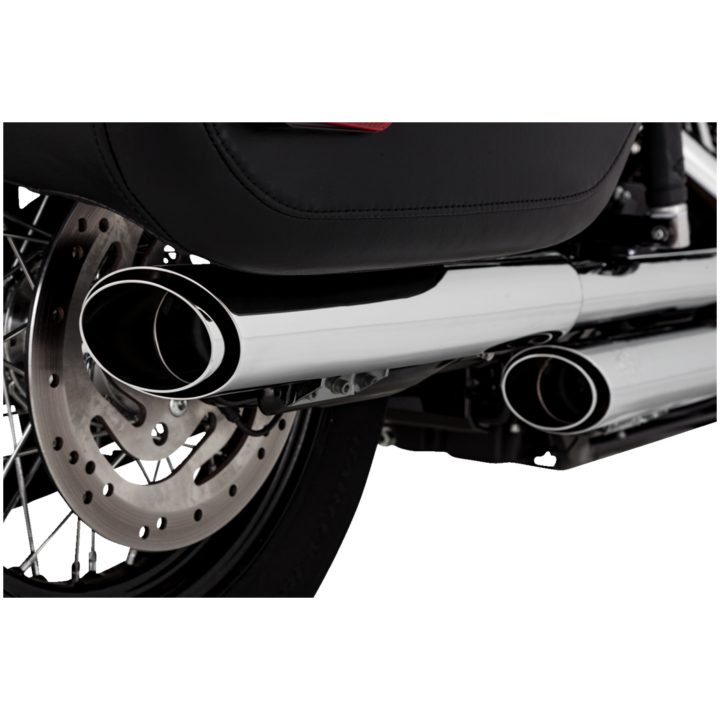 Udstødningssystem Twin Slash Slip-on Krom VANCE & HINES Lyddæmper – billede 3