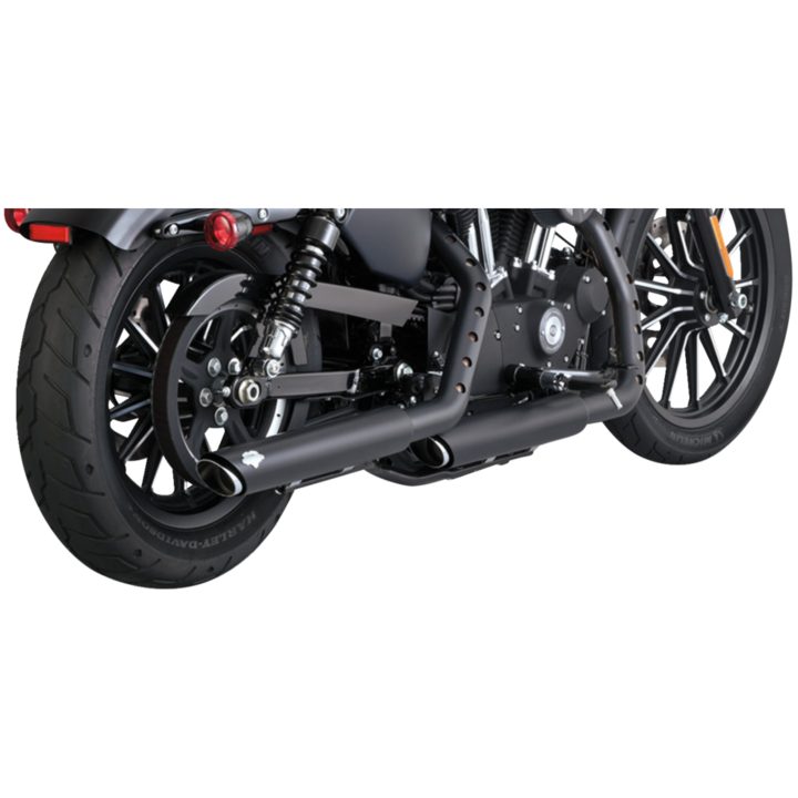 Udstødningssystem Twin Slash Slip-on Krom VANCE & HINES Lyddæmper – billede 2