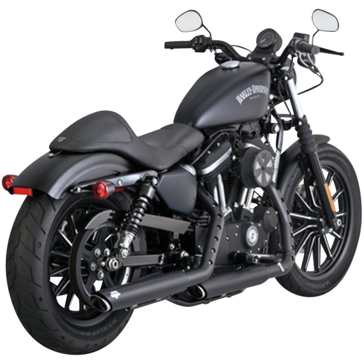 Udstødningssystem Twin Slash Slip-on Krom VANCE & HINES Lyddæmper – billede 3