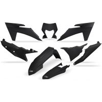 UFO Plastic kit 6-parts KTM EXC EXCF 2024-.. 125-500 Black