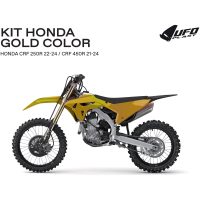 UFO Plastkit 6-delar CRF250R 22-24- CRF450R 21-24 Gold/Black