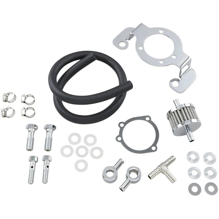 Ugehusventilation/støtte Sort/krom DRAG SPECIALTIES – billede 2