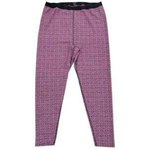 Underställsbyxor Dam Merino Design Jacquard Hallon Grå Svala