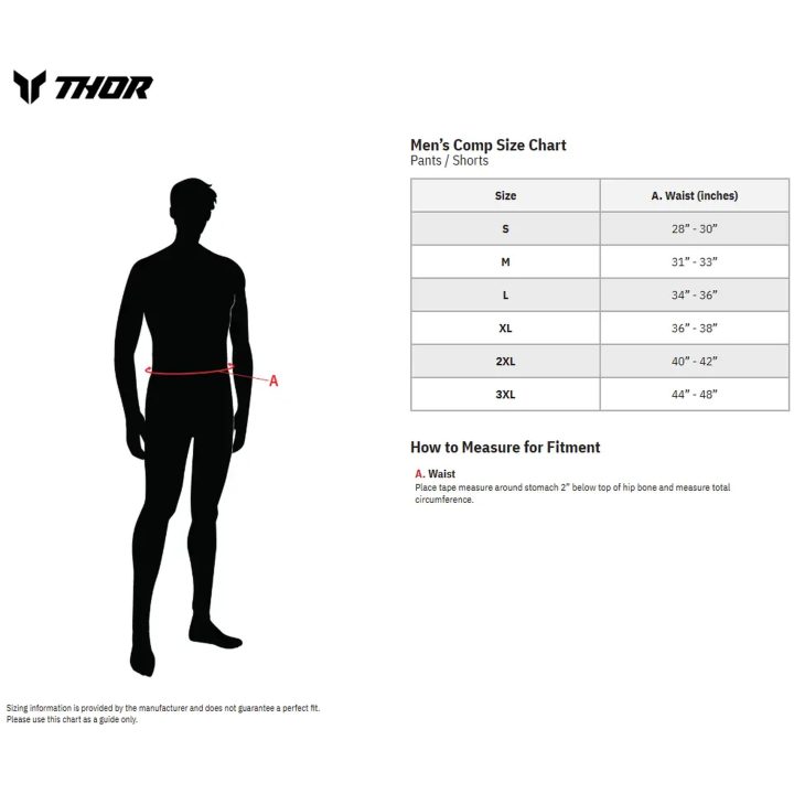 Undertøjsbukser Comp Tekstil Sort/Hvid THOR s – billede 7