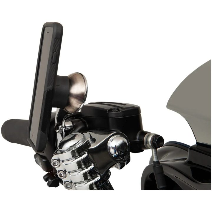 Universal Mobil/GPS-holder PERCH-montering Harley Davidson 96-16 KLOCK WERKS CHrome – billede 6