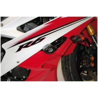 Upper Aero Crash Protectors Black Yamaha R&G Racing