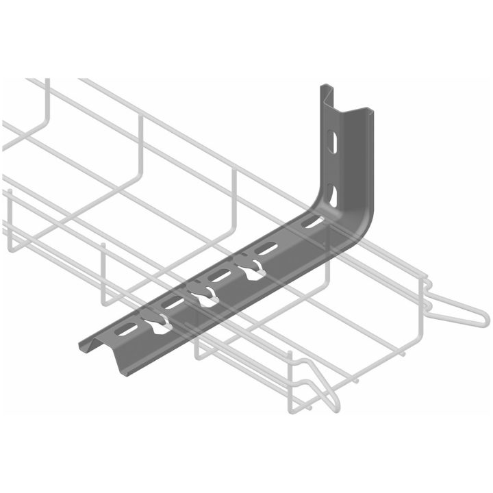 Vægbeslag Omega, Elforzinket, 150 mm MALMBERGS – billede 2