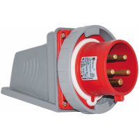 Vægindtag, 32A, 3P+N+J, 400V, 6h, IP67 MALMBERGS