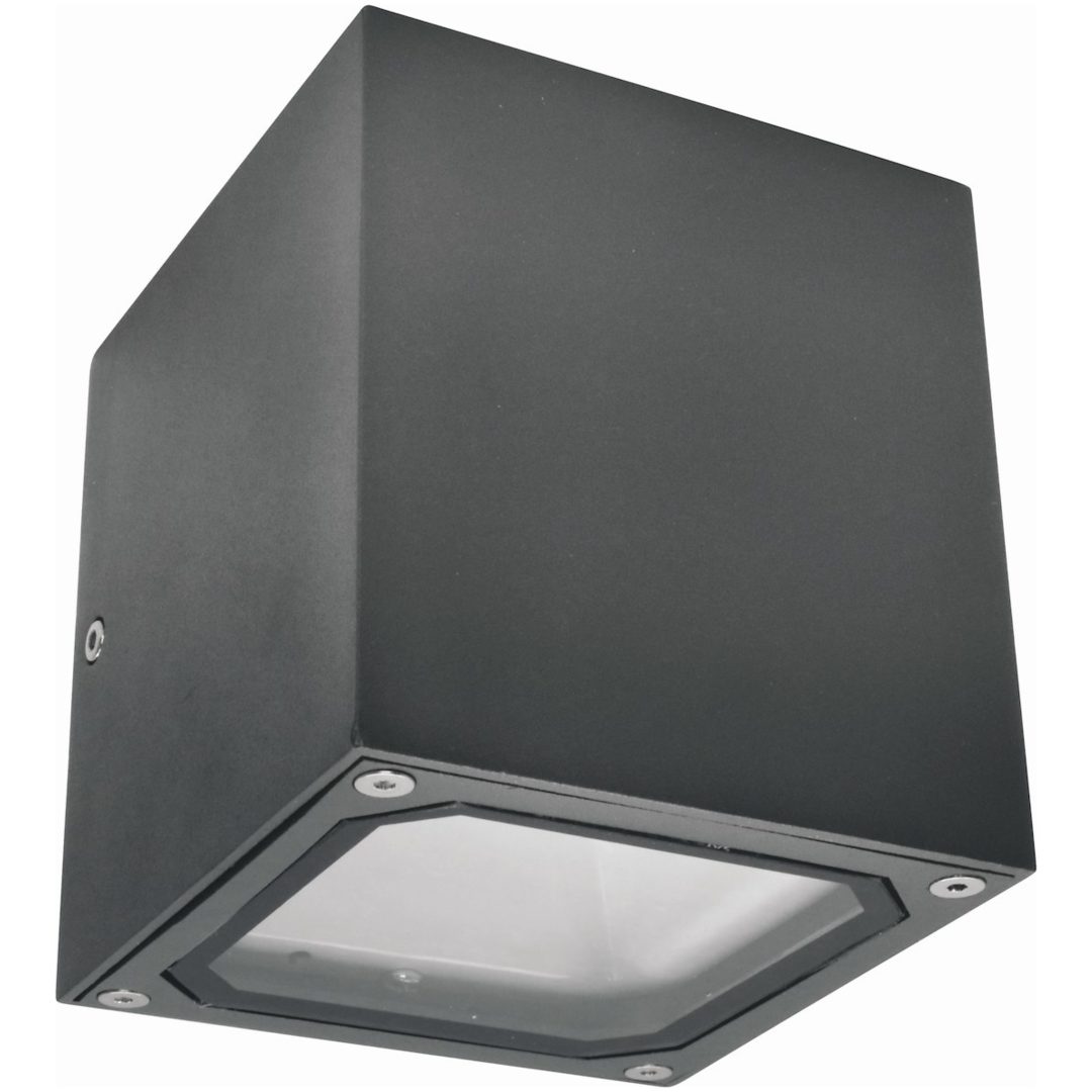 Væglampe Cube II, Mørkegrå, 7W, G9, IP54 MALMBERGS