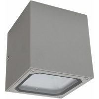 Væglampe Cube II, Sølv, 2x7W, 2xG9, IP54 MALMBERGS