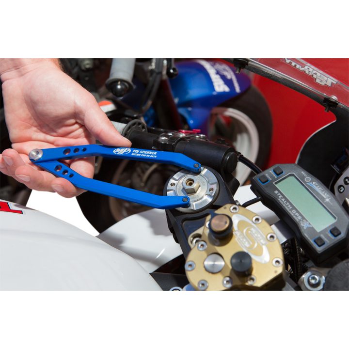 Værktøj Pin Spanner Wrench Blå/Anodiseret Billet Aluminium MOTION PRO Skruenøgle – billede 2
