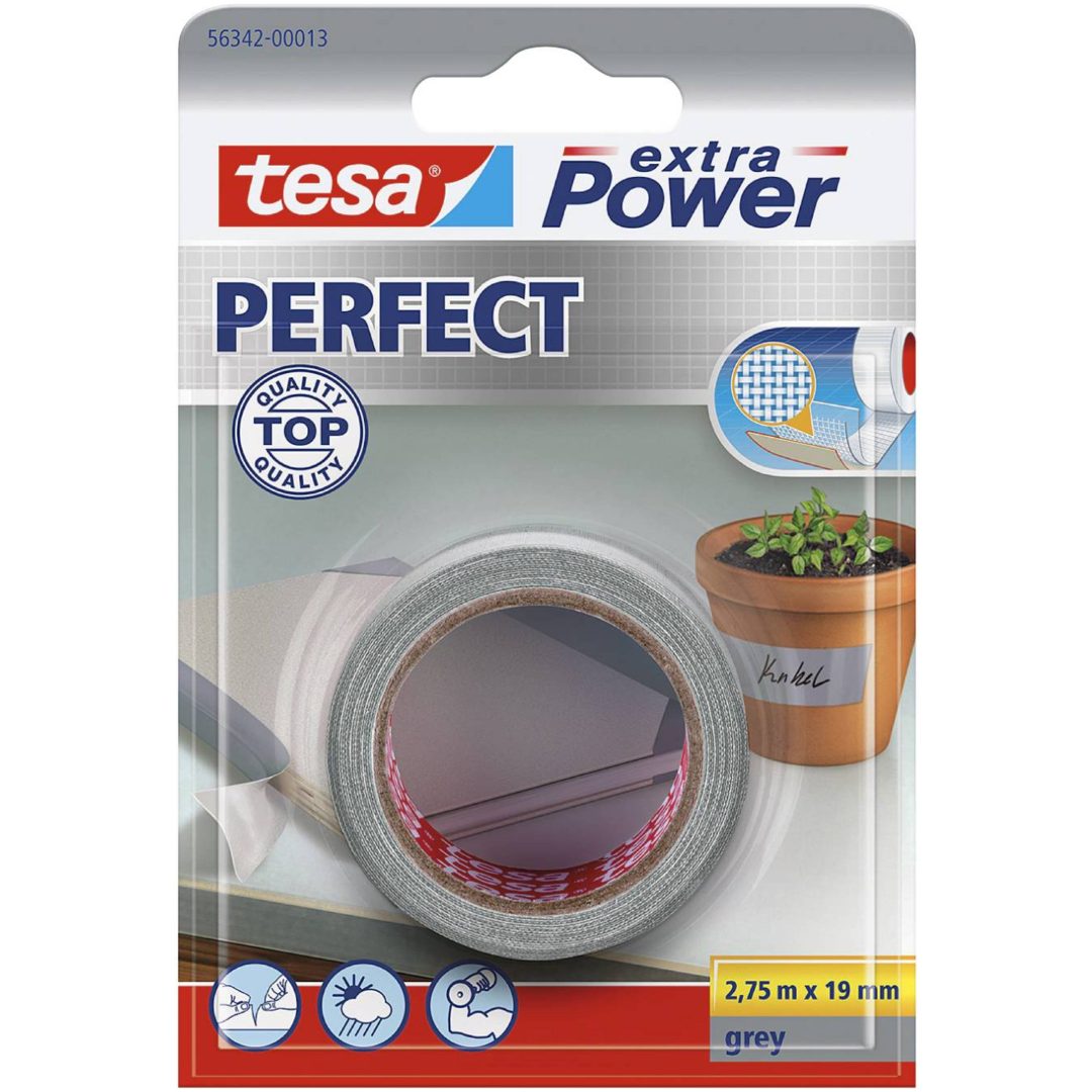 Vævtape plastbelagt 4651, 56342, 56344 TESA VÆVTAPE 56342 19MMX2,75M SORT – billede 7