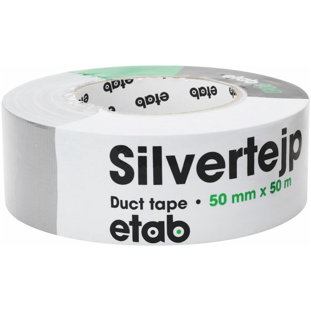Vævtape Premium, Sølv, Bredde 48 mm etab