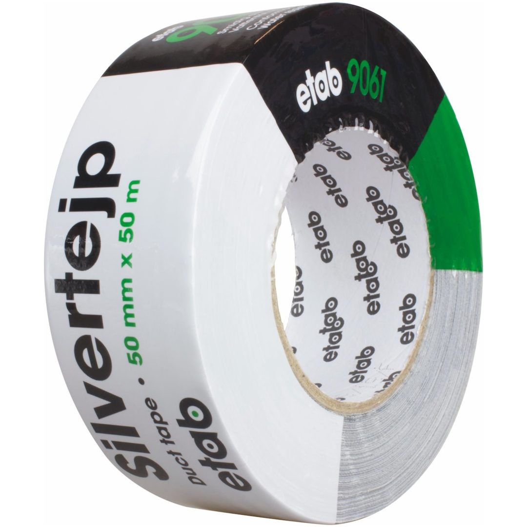 Vævtape, Sølv, Bredde 50 mm etab – billede 2