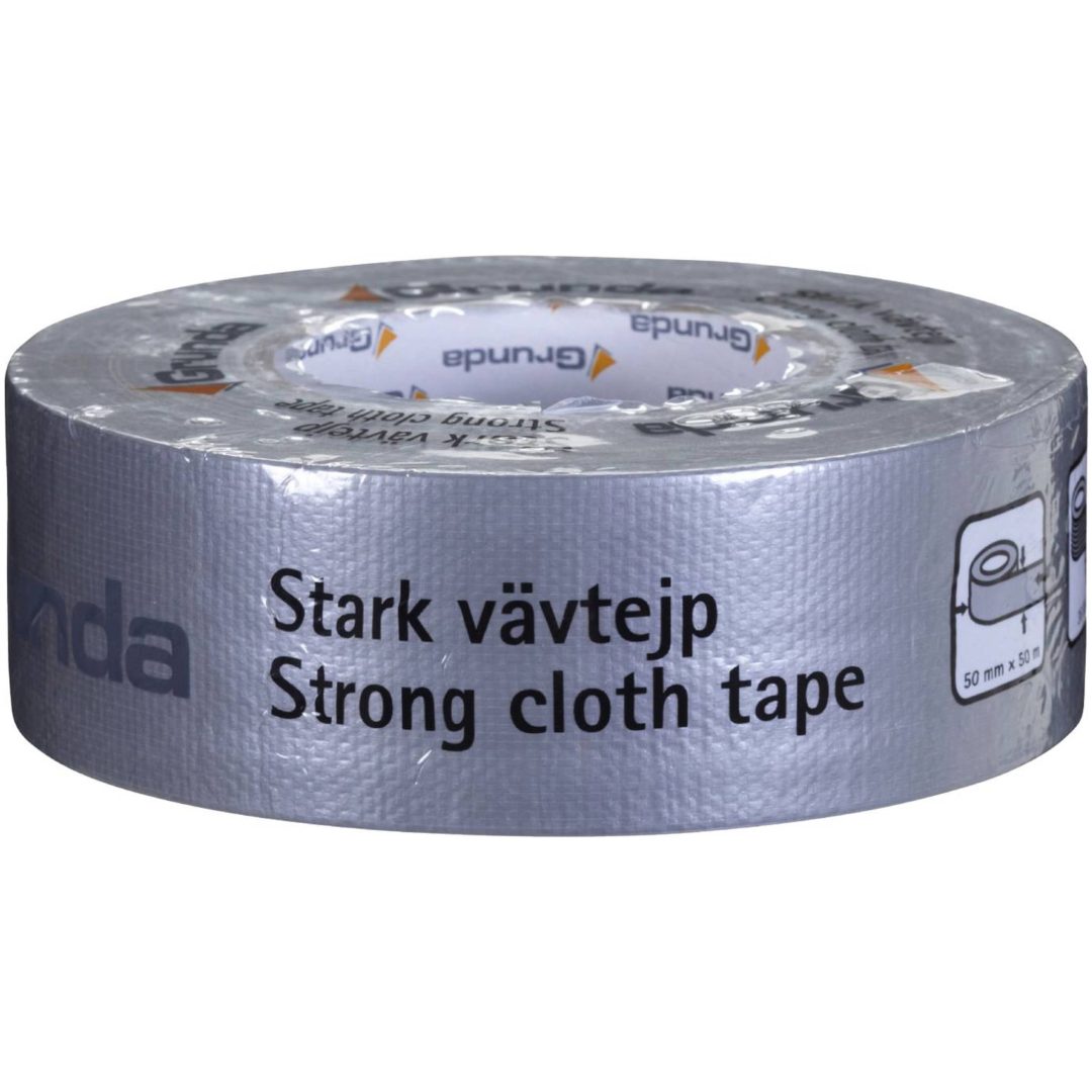 Vævtape Stærk Grunda TAPE VÆV ST 50MMX50M SILVER – billede 4