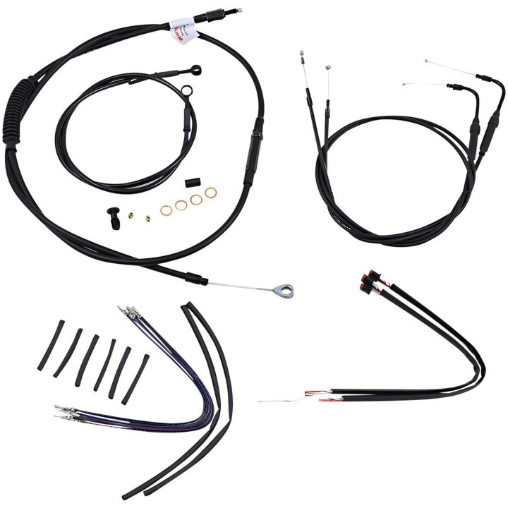 Vajersæt Jail Bar Sort BURLY BRAND CONTROL KIT 11+ FLST B 14 – billede 2