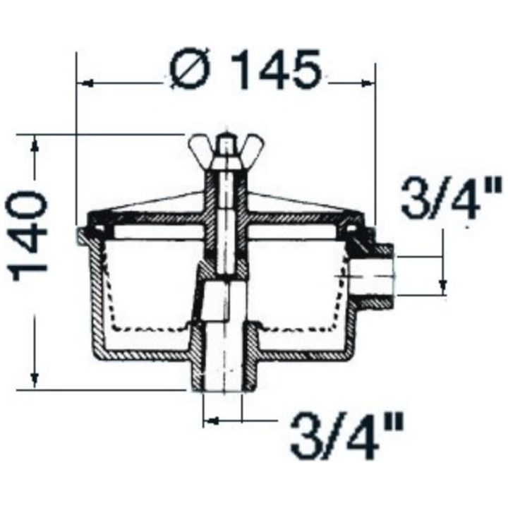 Vandfilter Utility Sort Transparent Osculati – billede 2