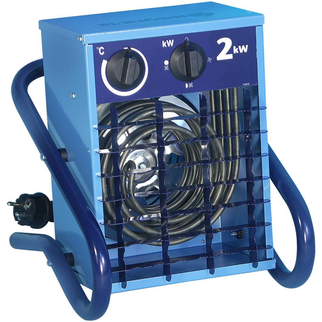 Varmeblæser VF 21A 2,15 kW ELBJÖRN VARMEBLÆSER VF21A 230V 0-1-2 KW – billede 2