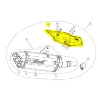 Varmeskjold Kulfiber Sort AKRAPOVIC