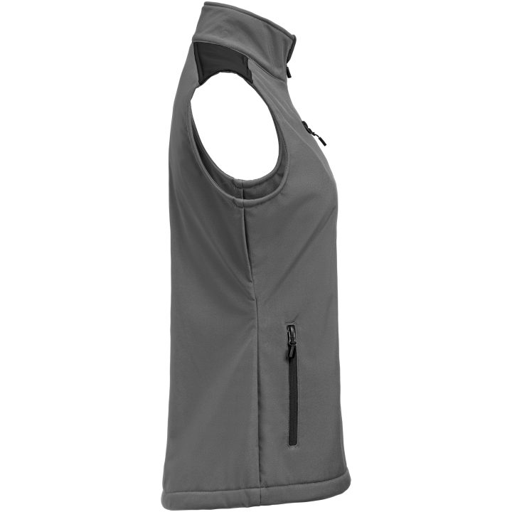 Väst Dam Softshell Antracit/svart Printer PRIME XS – billede 3