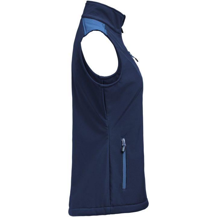 Väst Dam Softshell Marinblå/koboltblå Printer PRIME XS – billede 3